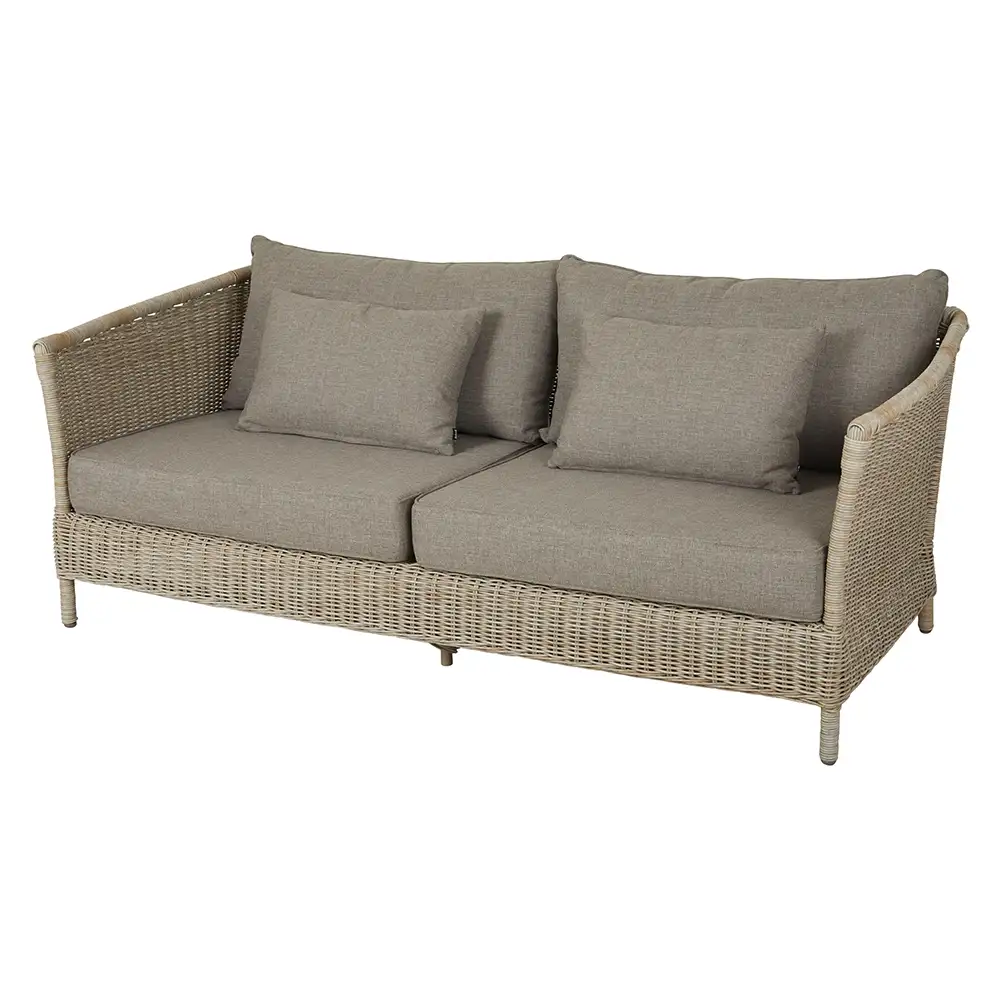 Brafab, Aster 3-pers. Sofa Beige Polyrattan Inkl. Hynder Brafab