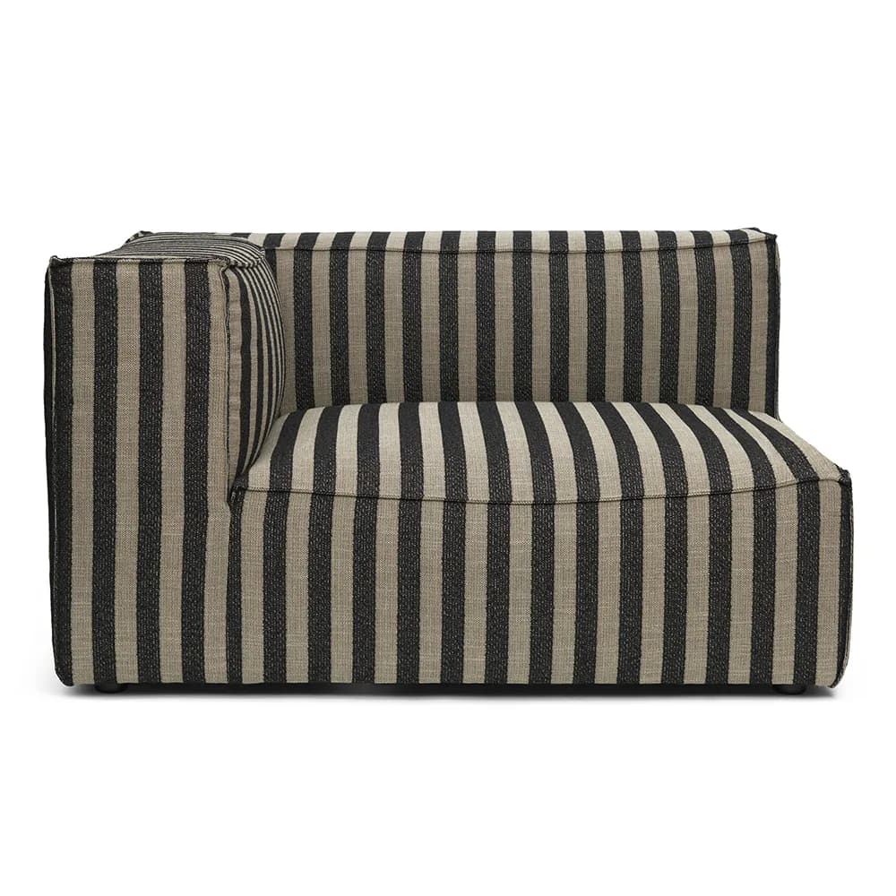 Ferm Living, Catena Sofa Armrest Left L400 - Louisiana - Sand/Black