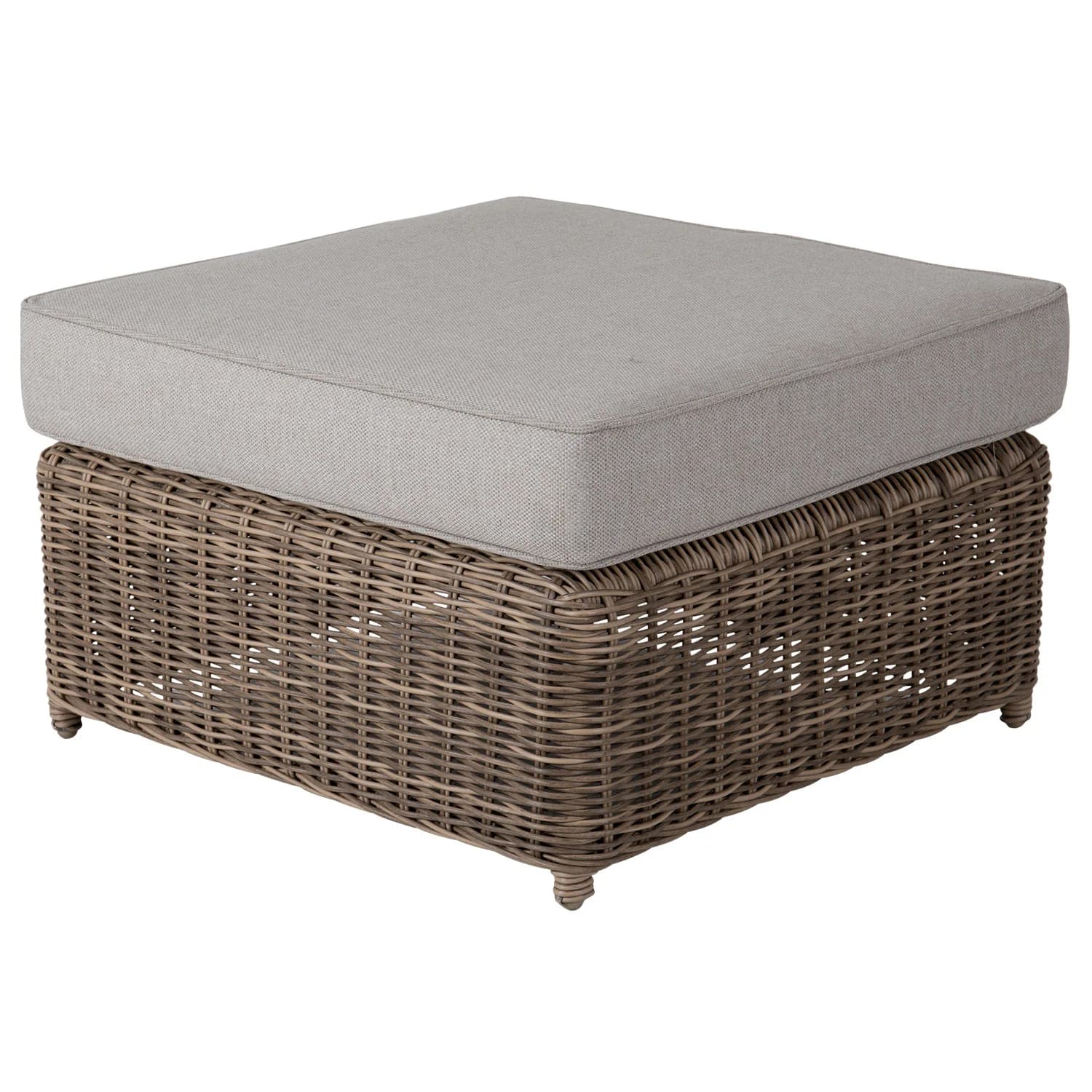 Brafab, Glendon Fodskammel Rustik Polyrattan Inkl. Hynde Brafab