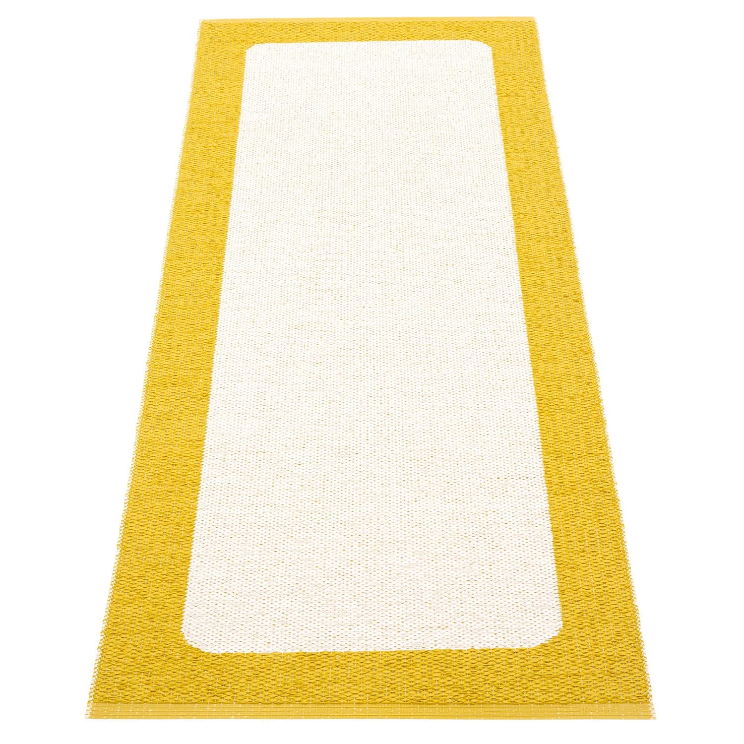 Pappelina, Ilda tæppe 70x180 cm mustard / vanilla