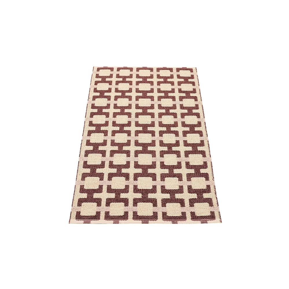 Pappelina, Tom tæppe Burgundy/Cream/Pale Rose 70 x 120 cm