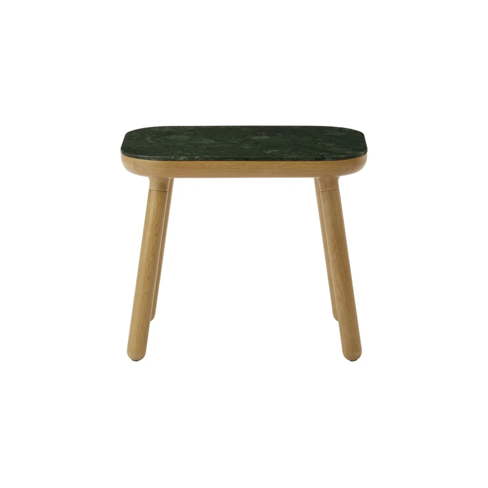 Umage, Paff Side Table Sidebord Høj Eg/Green Marble
