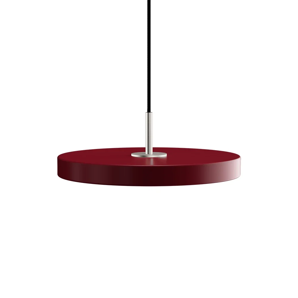 UMAGE - Asteria Plus Pendel Mini Ruby Red/Steel Top