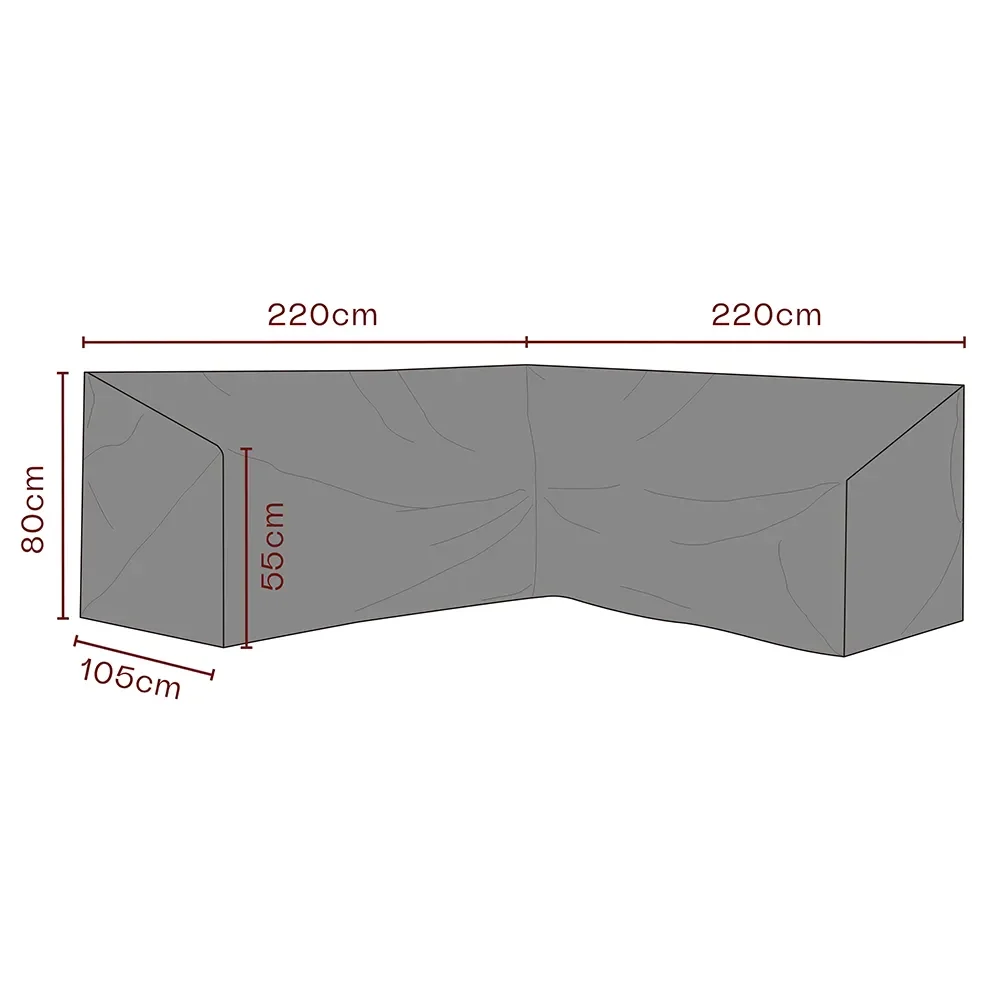 Brafab, Møbelbetræk hjørnesofa 220/220x80x105 cm Premium