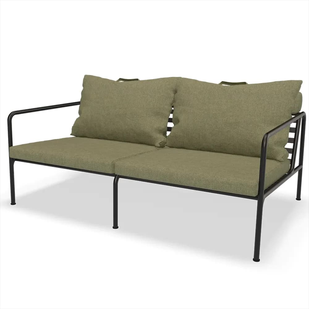 Houe, Avon 2-personers sofa Leaf/Black