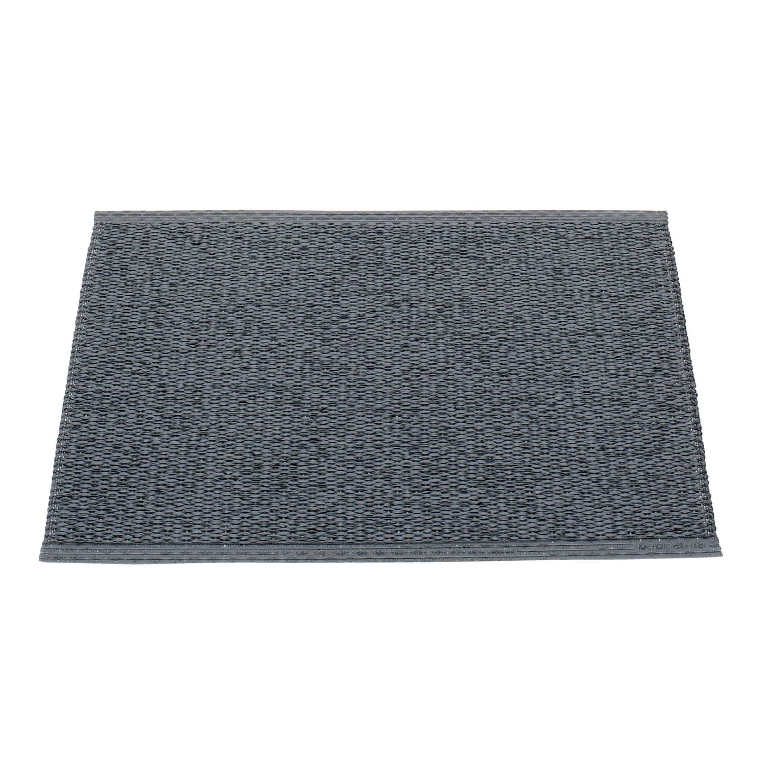 Pappelina, Svea tæppe 70x50 cm granit / black metallic