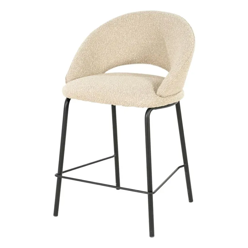 By-Boo, Nido barstol 57x54x92 cm taupe