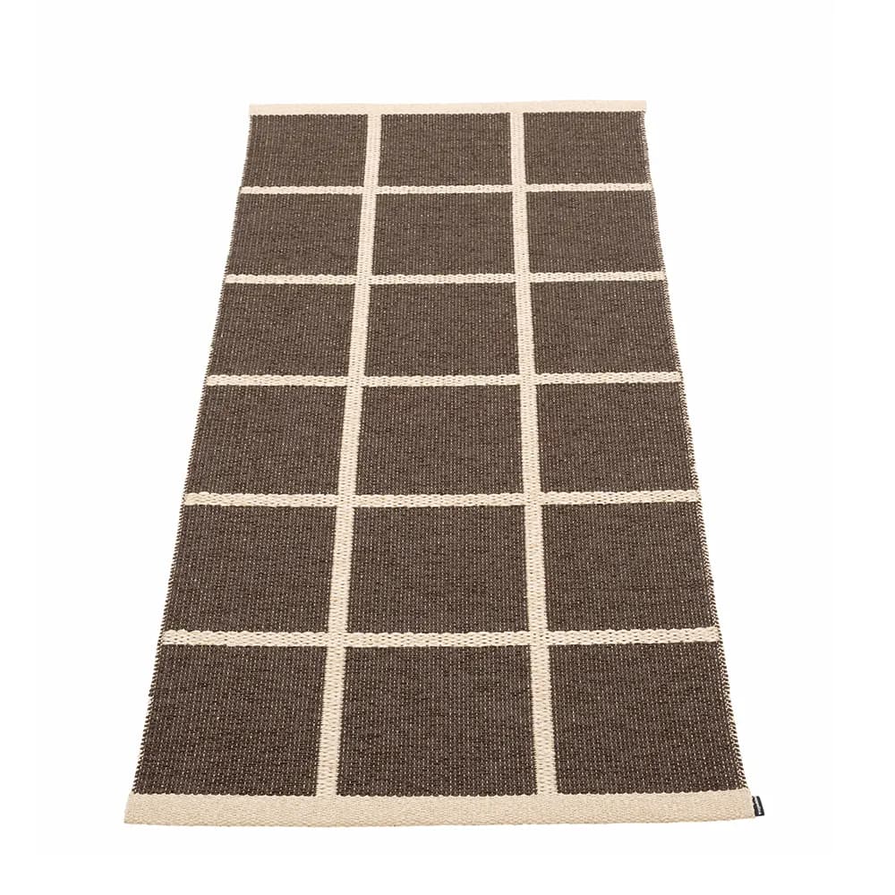 Pappelina, Vævet Tæppe Criss Dark Brown 70x150 cm