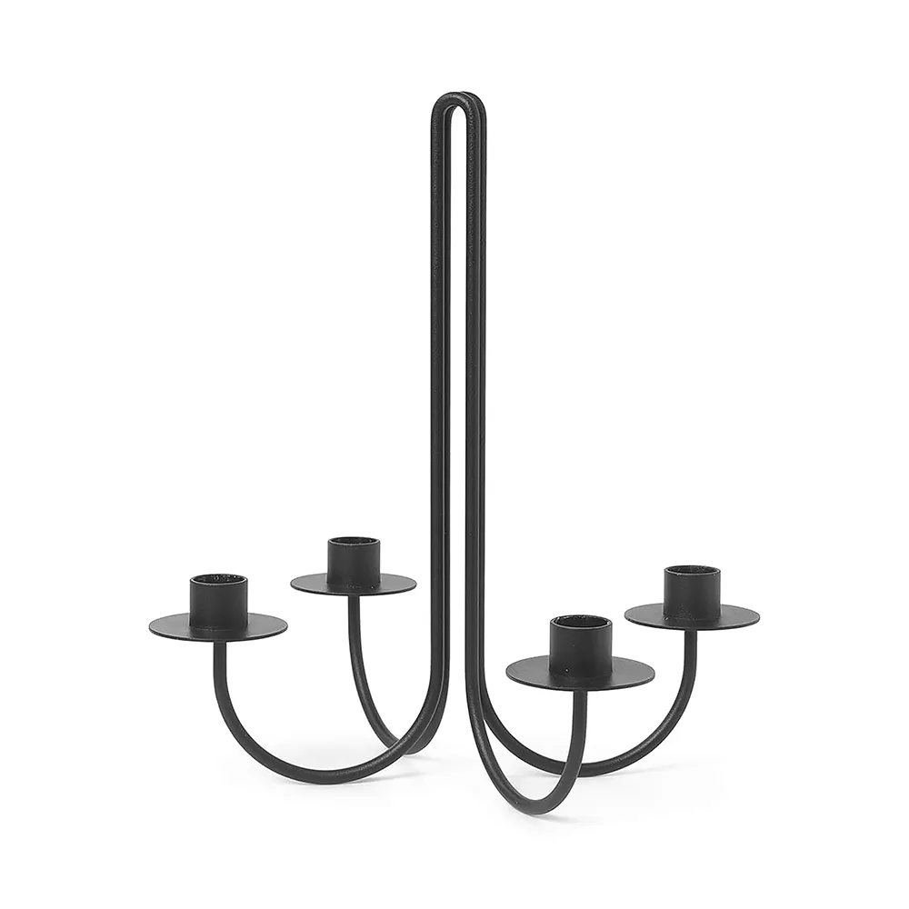 Ferm Living, Lysestage Sway Black