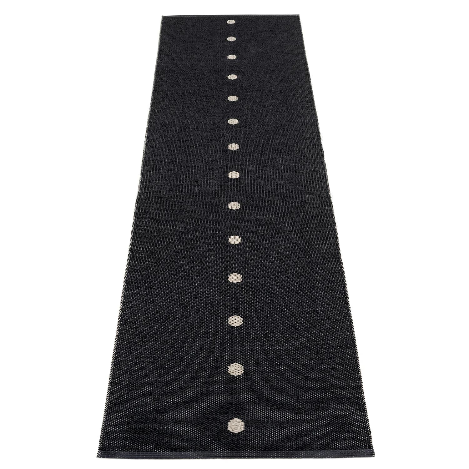 Pappelina, Peg tæppe 70x280 cm black / linen