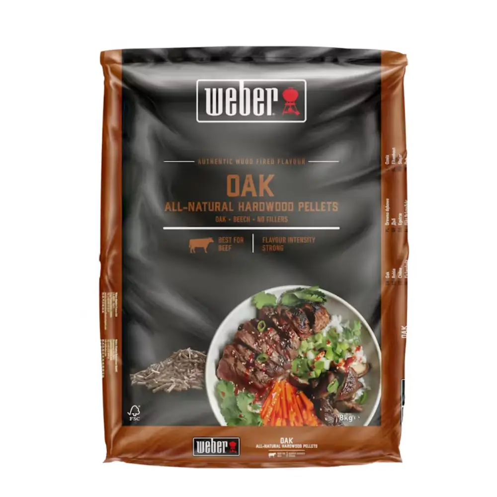Weber, Træpiller - Eg 8 kg