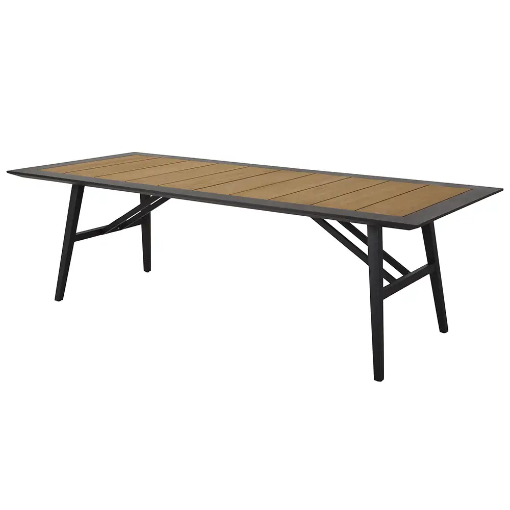Brafab, Chios Spisebord 100x240 cm Sort/Teak Brafab