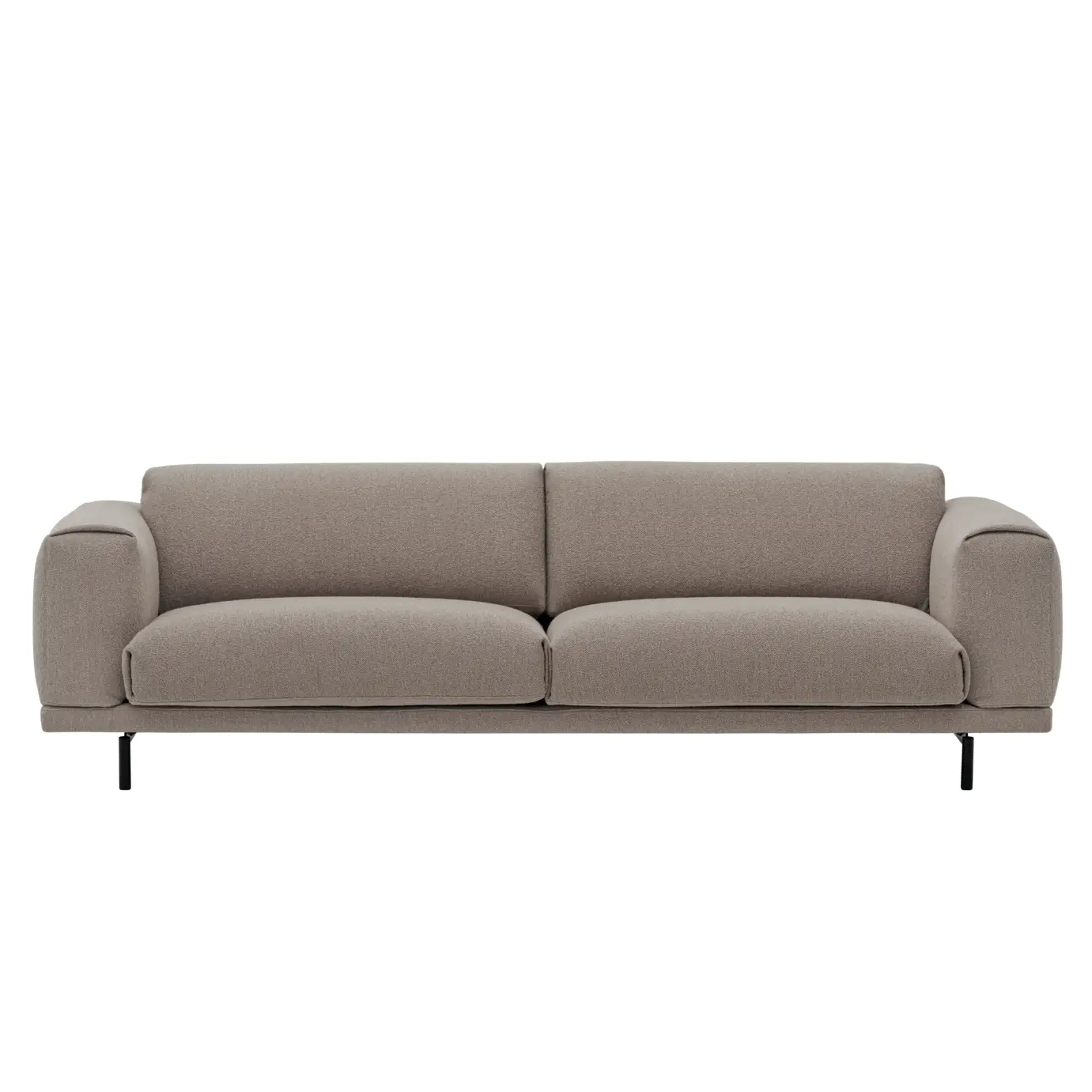 Muuto, Rest Sofa 3-sæders metalbase Hearth 6/Sort