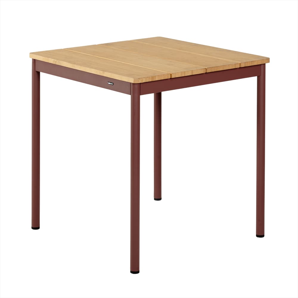 Brafab, Nox Bistro bord 70x70 - Bambus/Zin Red