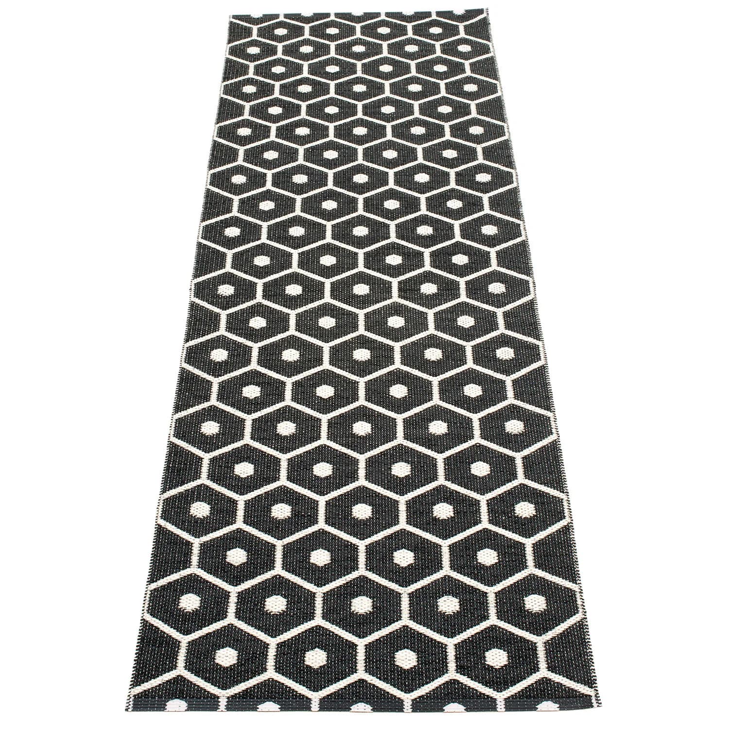 Pappelina, Honey tæppe 70x225 cm black / vanilla