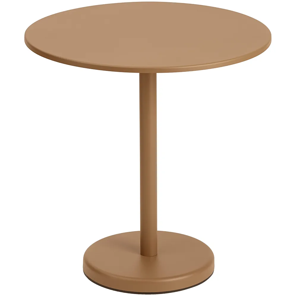 Muuto, Linear Steel Bistrobord Ø70 cm Burnt Orange