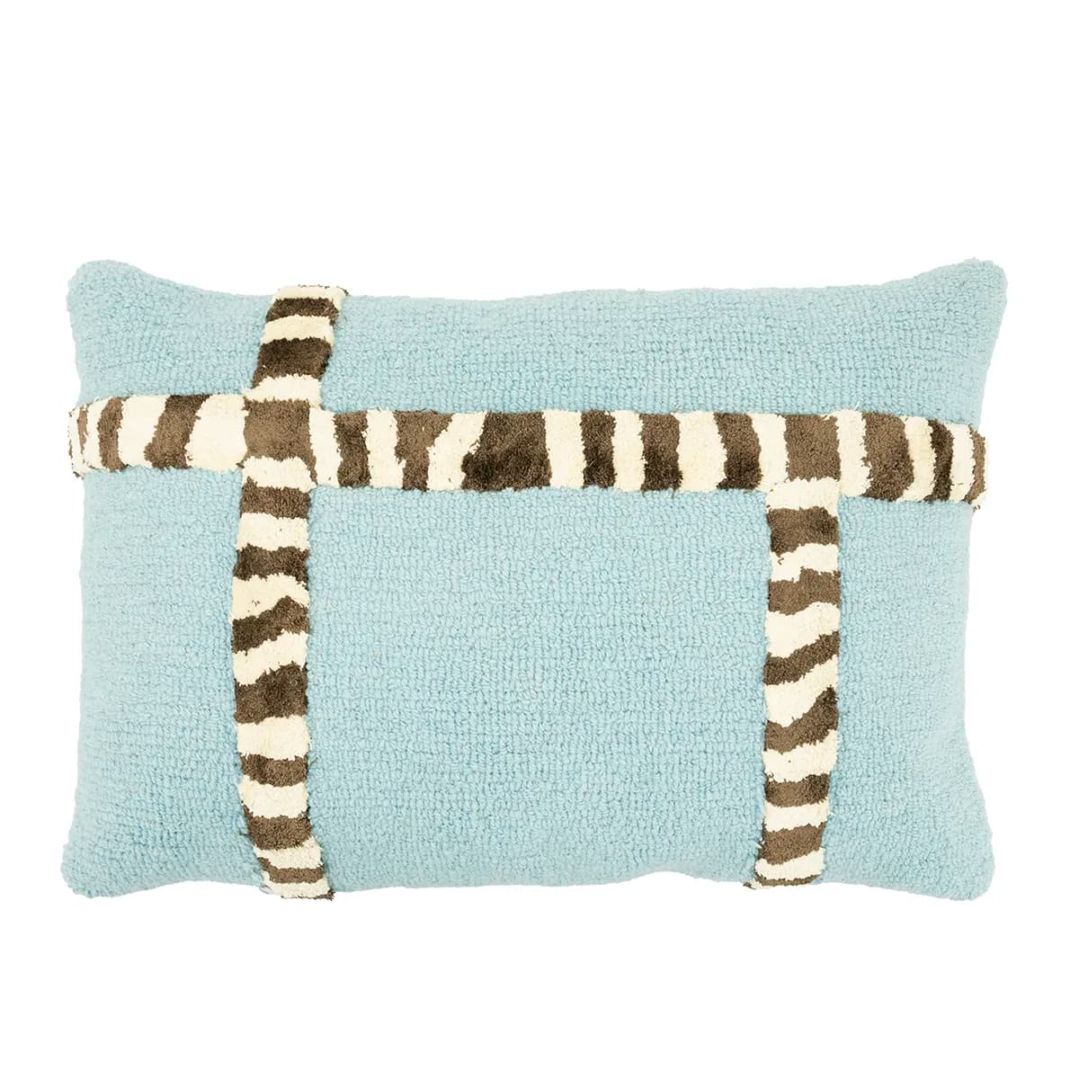 By-Boo, Pyntepude StripeScape 40x60 cm Light Blue