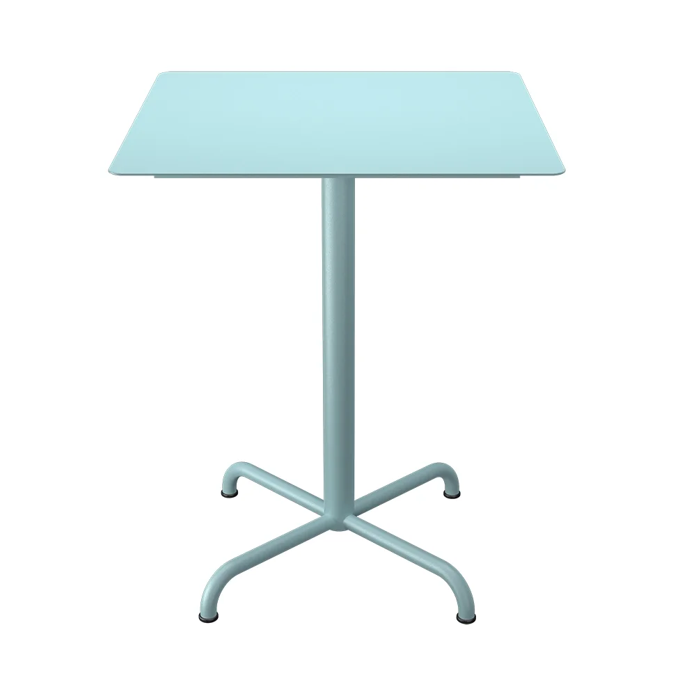 Houe, PICO Cafébord 60x60 cm, understel 4 ben Ice Blue