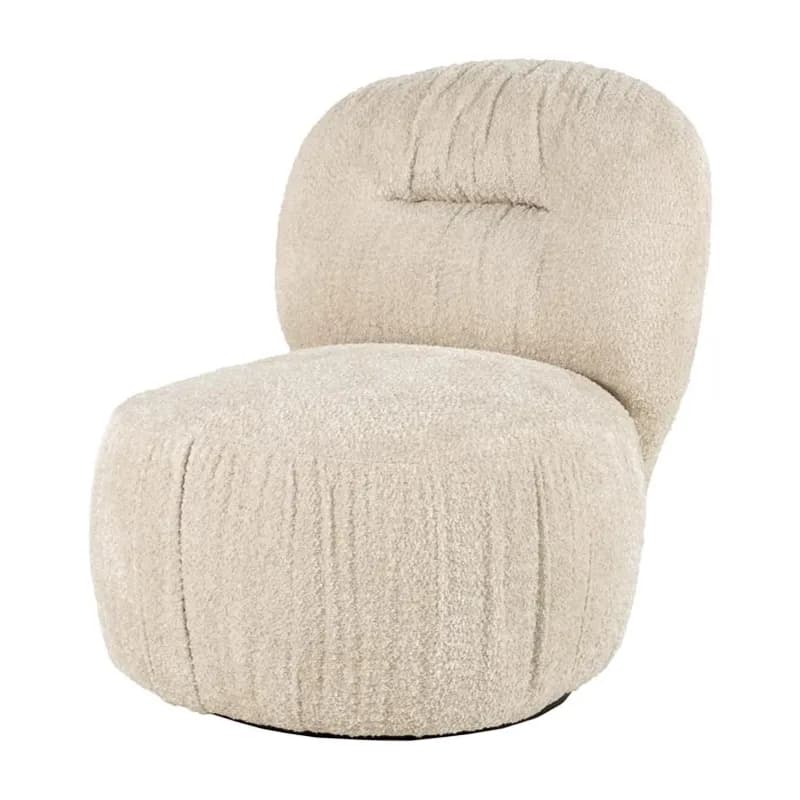 By-Boo, Roux loungestol 72x91x76,5 cm polyester beige