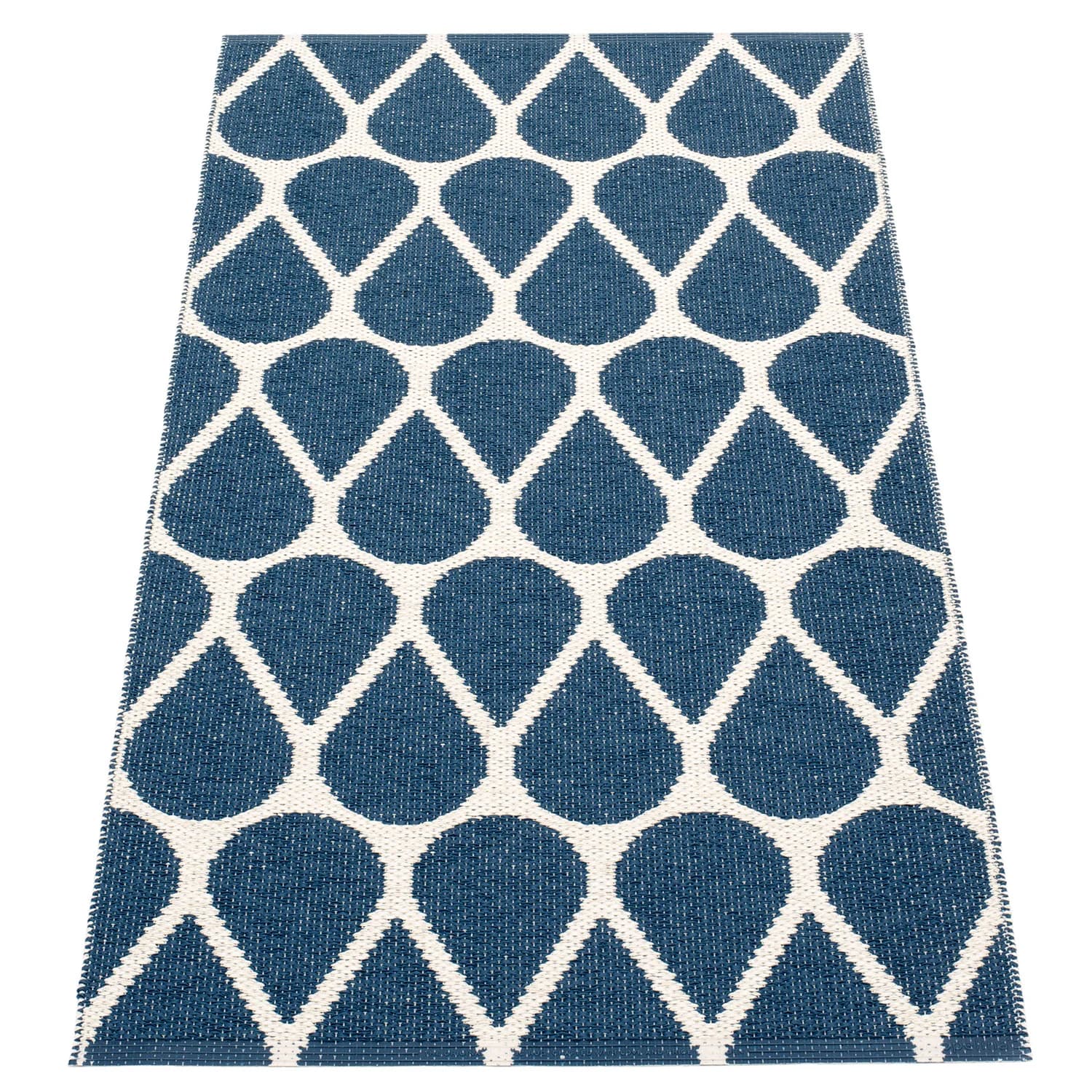 Pappelina, Otis tæppe 70x140 cm ocean blue / vanilla