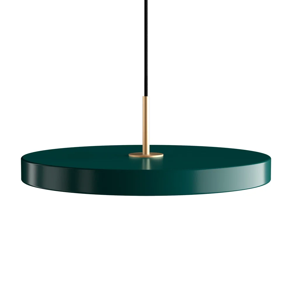 UMAGE - Asteria Plus Pendel Medium Forest Green/Brass