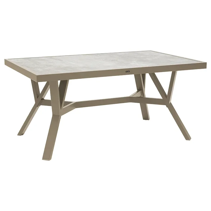 Brafab, Samvaro bord 90x140 cm inkluderer glasplade Khaki