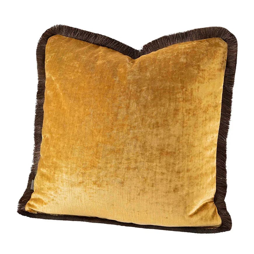 Artwood, Garda Velvet Cognac Pudebetræk Fringe 60x40 Artwood