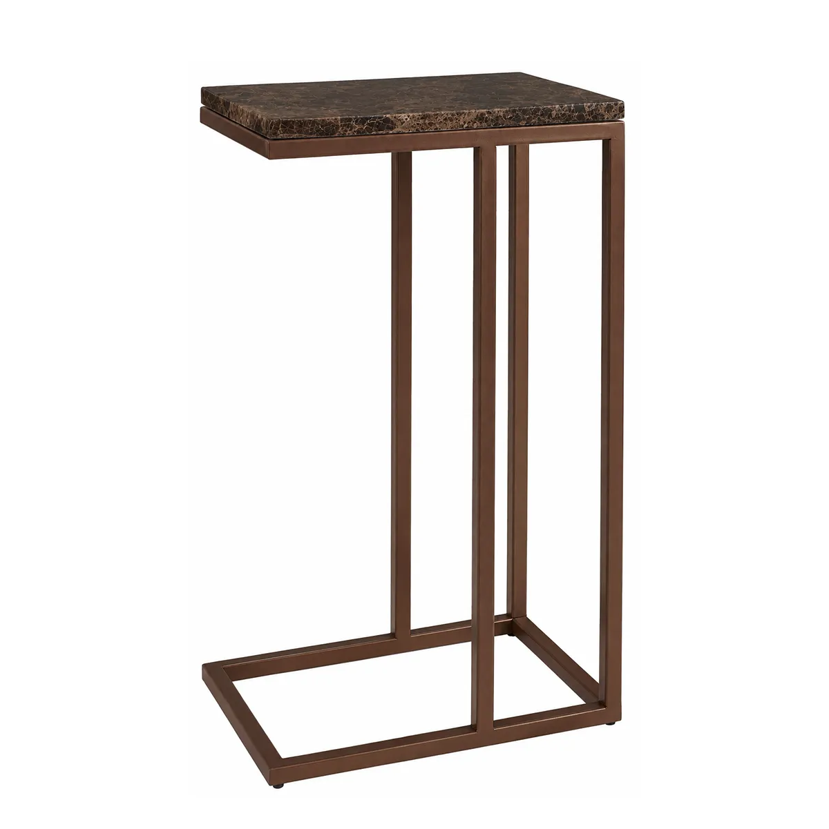 Artwood, Sidebord i Marmor Taro Slim Dark brown