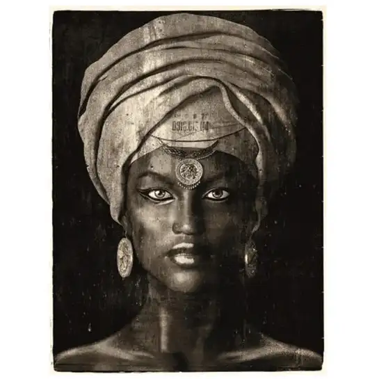 Artwood, Vægdekoration Glamour Girl Sepia 2 80x120 cm Artwood