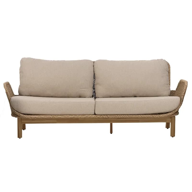 Brafab Lily sofa Twist straw-plush wheat, 2,5-personers