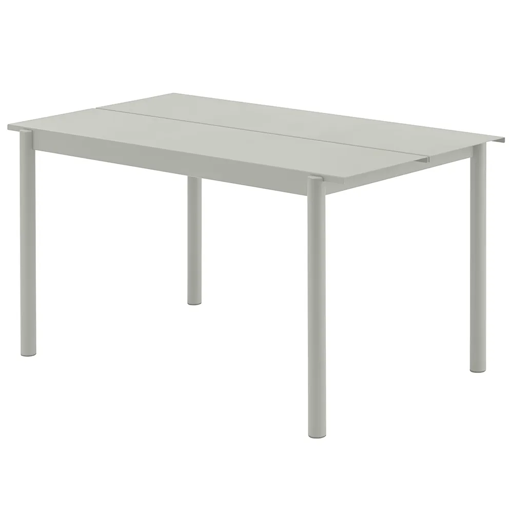 Muuto, Linear Steel Spisebord 140X75 cm Grey