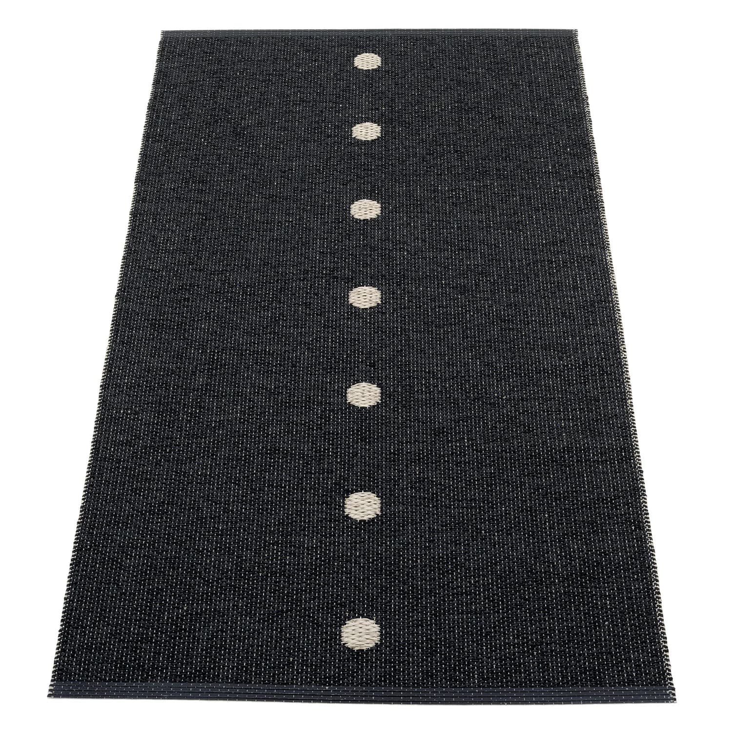 Pappelina, Peg tæppe 70x140 cm black / linen