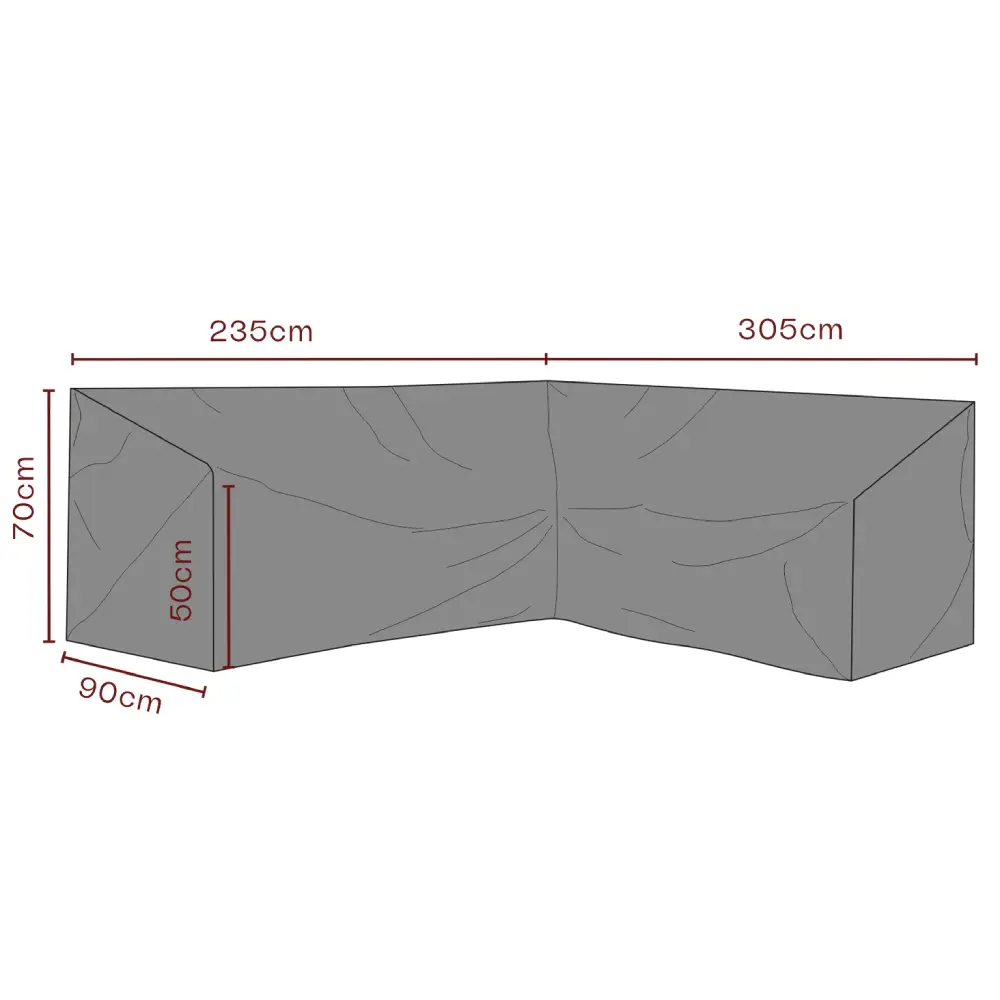 Brafab, Møbelbeskyttelse Hjørnesofa 305/235x90 cm Premium