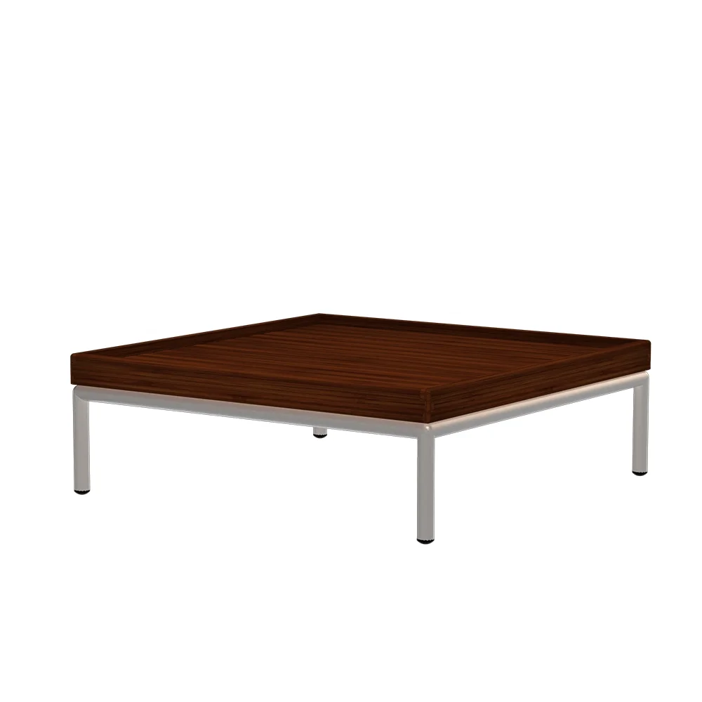 Houe, LEVEL Sofabord 81x81 cm Bambus/hvid