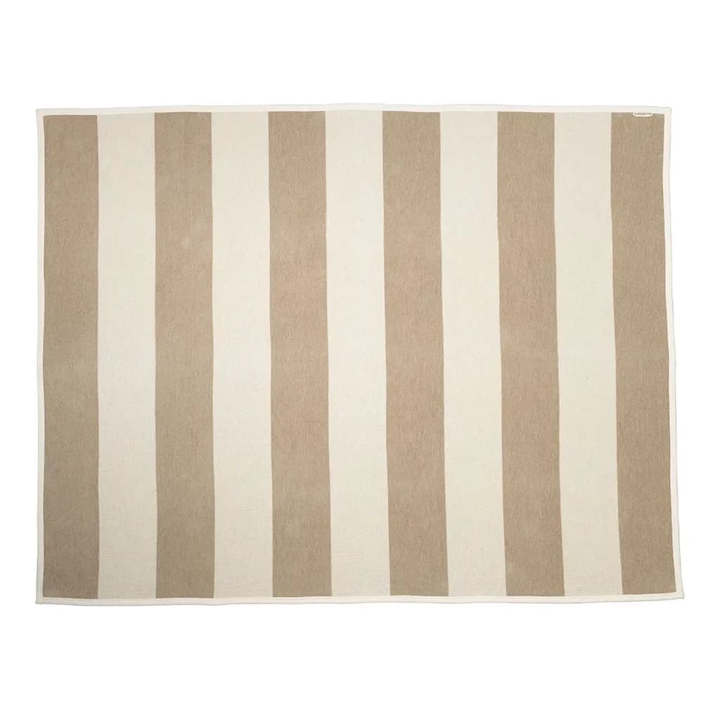 Pappelina, Bob plaid Mud/ Vanilla 140 x 180 cm