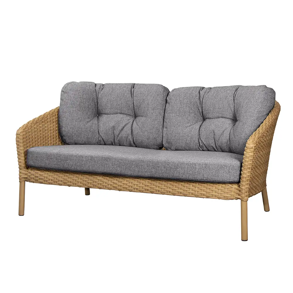 Cane-line, Ocean pude sæt, Dark grey, til 2-personers sofa