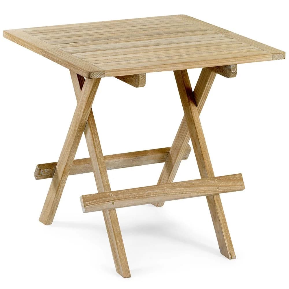 Brafab, Opal Sidebord 50x50 cm Hvidpig. Teak Brafab