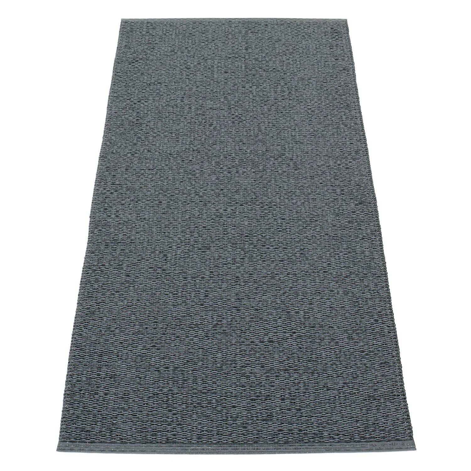 Pappelina, Svea tæppe 70x160 cm granit / black metallic