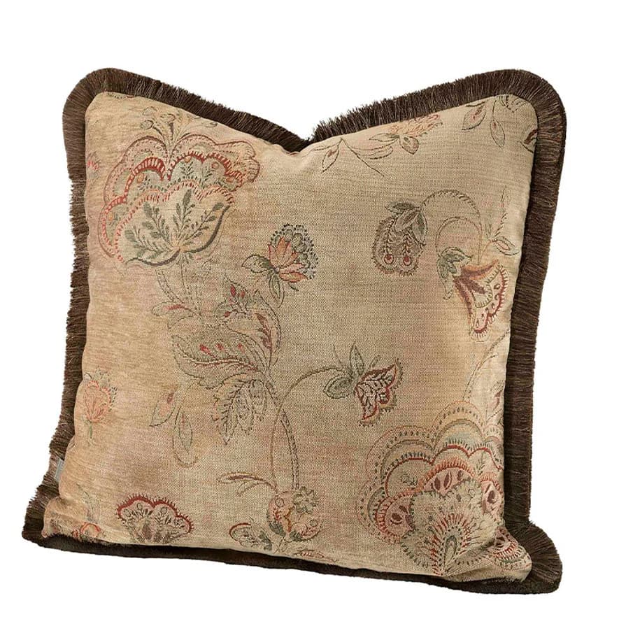Artwood, Miralago Flower Beige Pudebetræk Fringe 60x40 Artwood