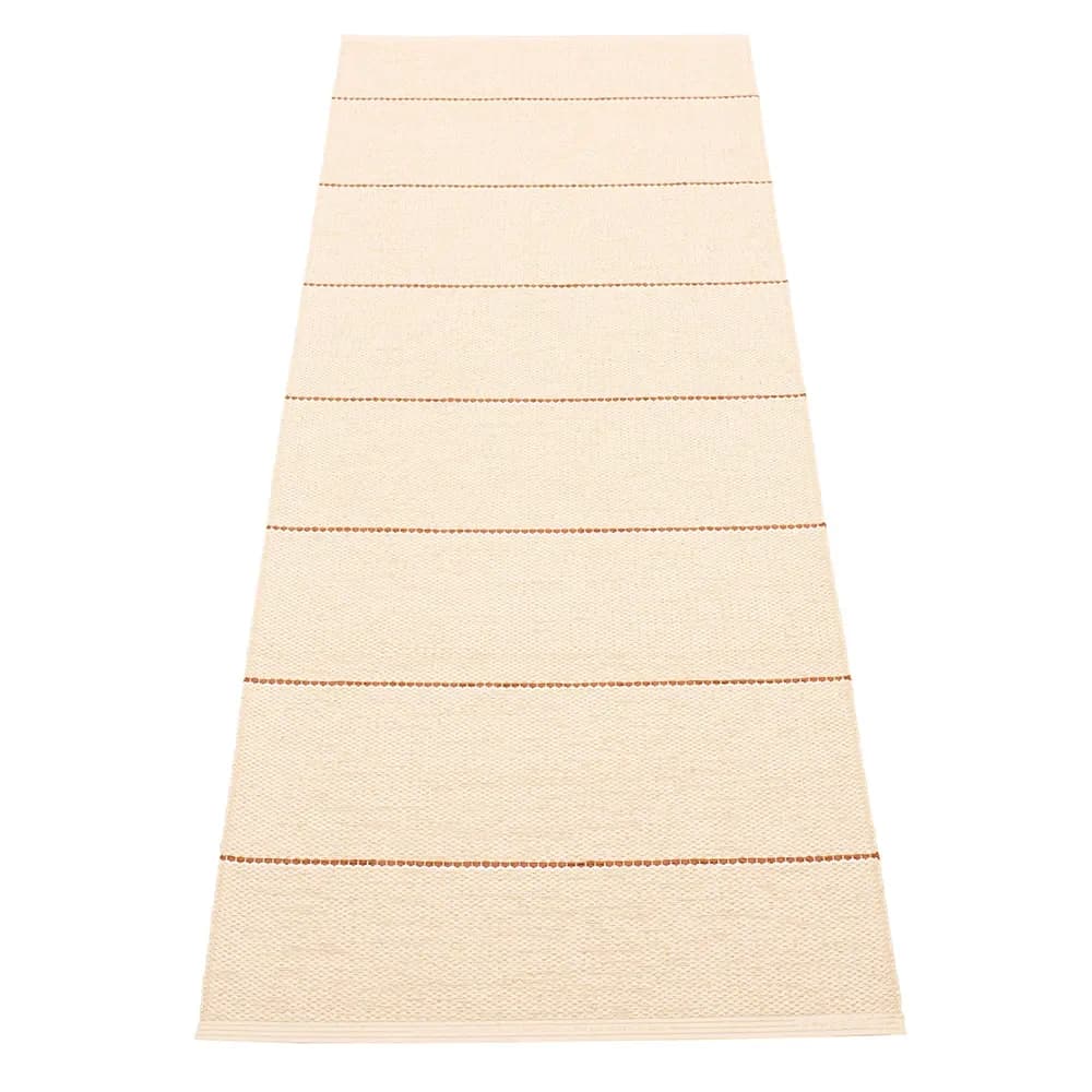 Pappelina, Lea tæppe Beige/Rust/Vanilla 70 x 225 cm