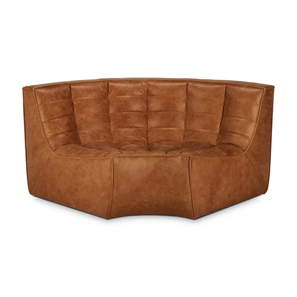 Ethnicraft, N701 Rundt hjørne Old Saddle leather