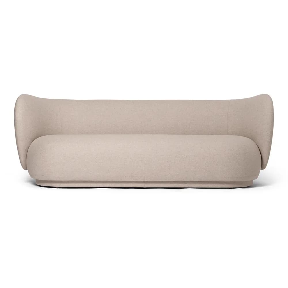 Ferm Living, Rico 3-personers sofa Main Line Flax - Sand