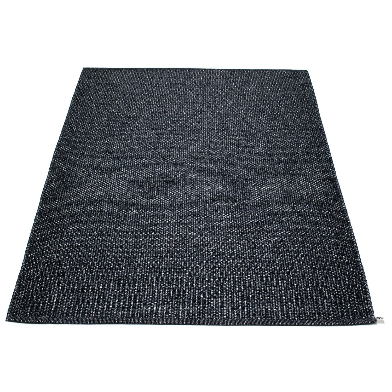 Pappelina, Svea tæppe 140x220 cm black metallic / black