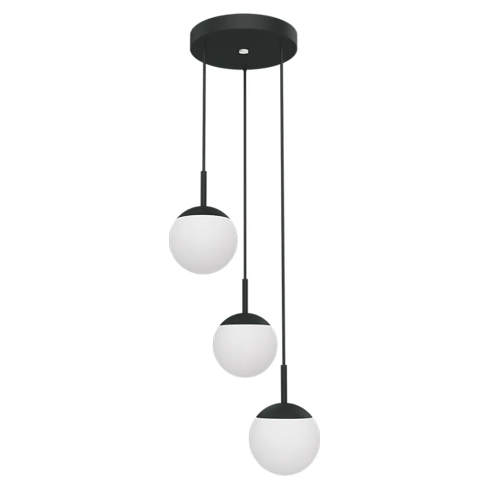 Fermob, Mooon! Tredobbelt loftslampe Anthracite