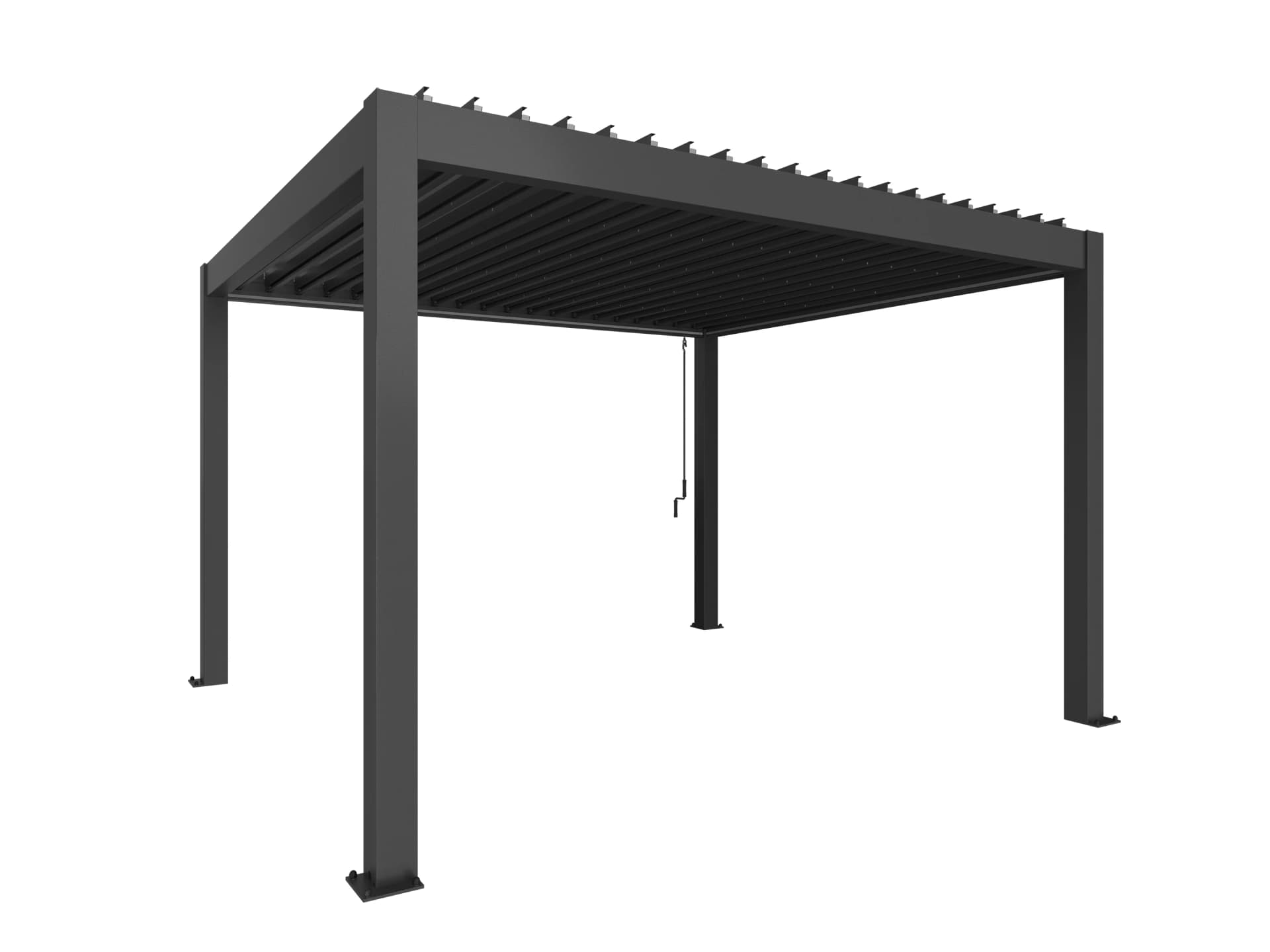 Biohort, Pergola størrelse 4 x 3,5 metallisk mørkegrå