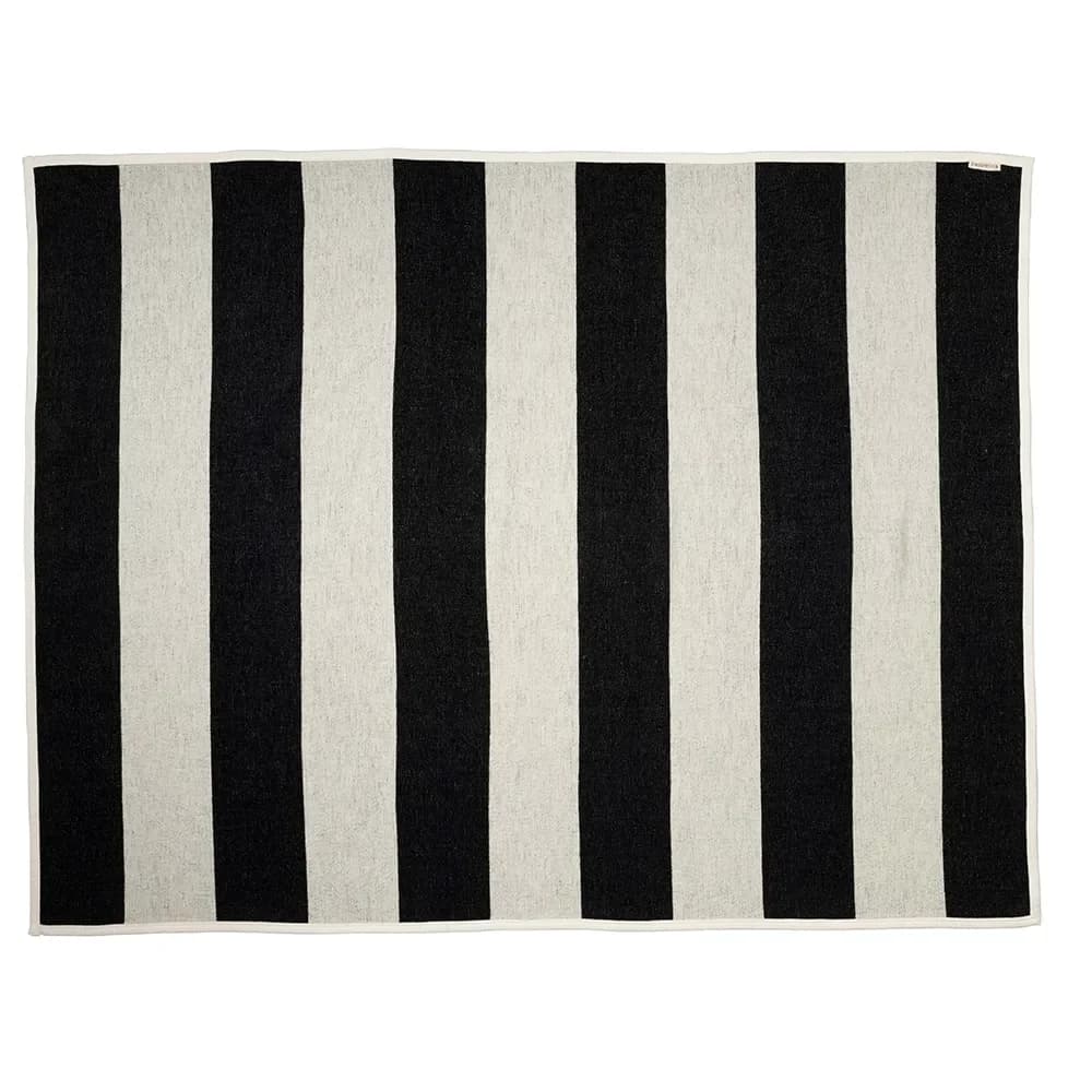 Pappelina, Bob plaid Black/ Vanilla 140 x 180 cm