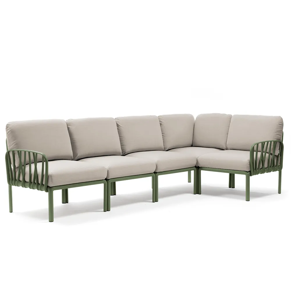 Nardi, Komodo 5 hjørnesofa Agave - Tech Panama
