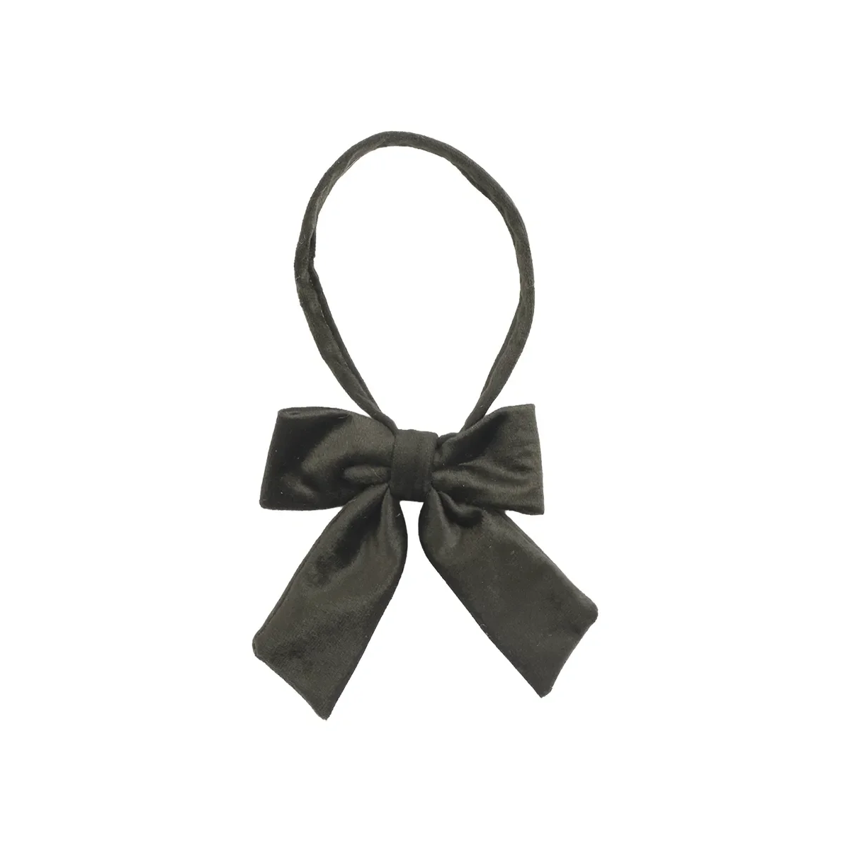 Affari of Sweden, Julesløjfe i velour Velvet S Green B 10 cm