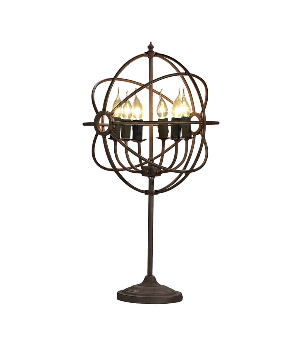 Artwood, Rome bordlampe i antik rust