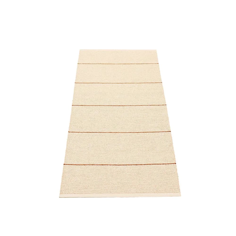 Pappelina, Lea tæppe Beige/Rust/Vanilla 70 x 150 cm